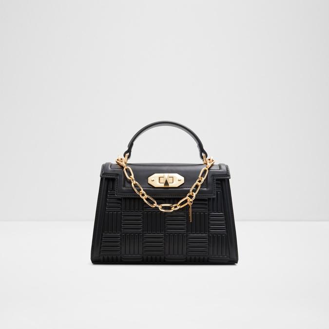 Aldo Textured Black Top Handle Satchel Bag (Black) At Nykaa, Best Beauty Products Online