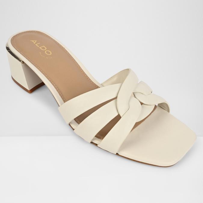 HANNE-IN WHITE/BONE Women Block Heel Sandals