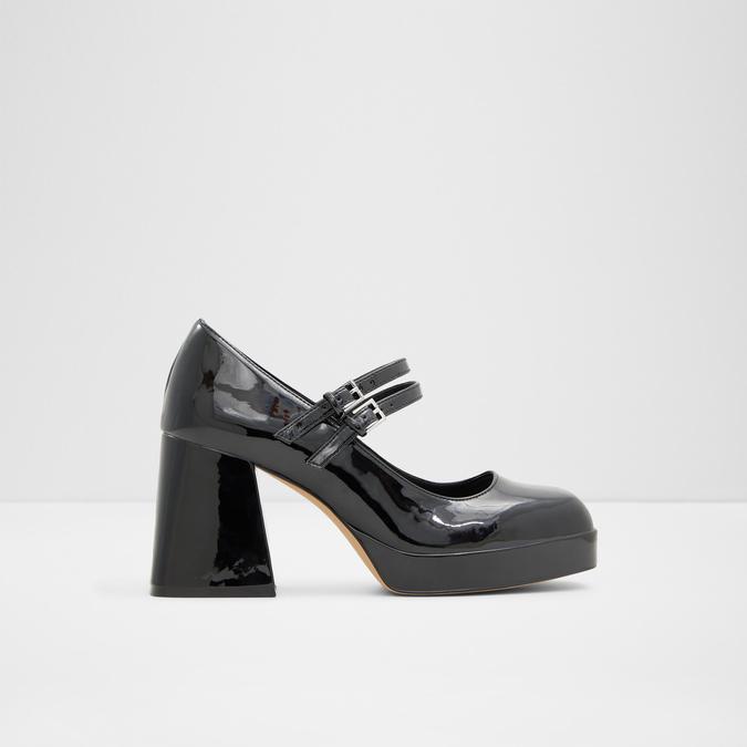 Gianvito Rossi Leather Mary Jane Block-Heel Pumps | Neiman Marcus