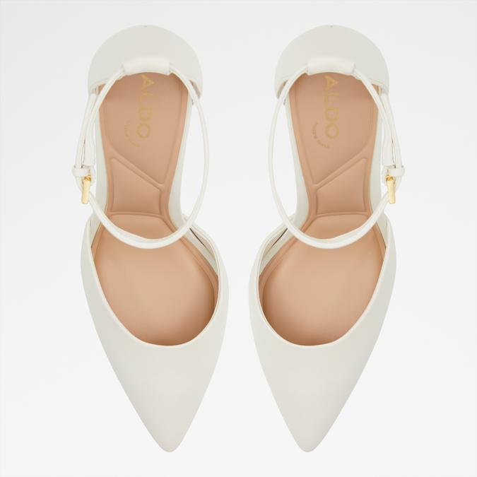 FAITH WHITE/BONE Women Block Heel Shoes image number 5