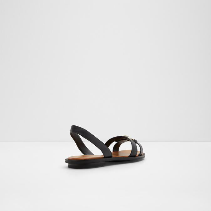 Odele Women's Black Flat Sandals image number 2