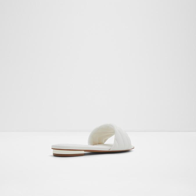 Moniq Women's White Flat Sandals image number 2