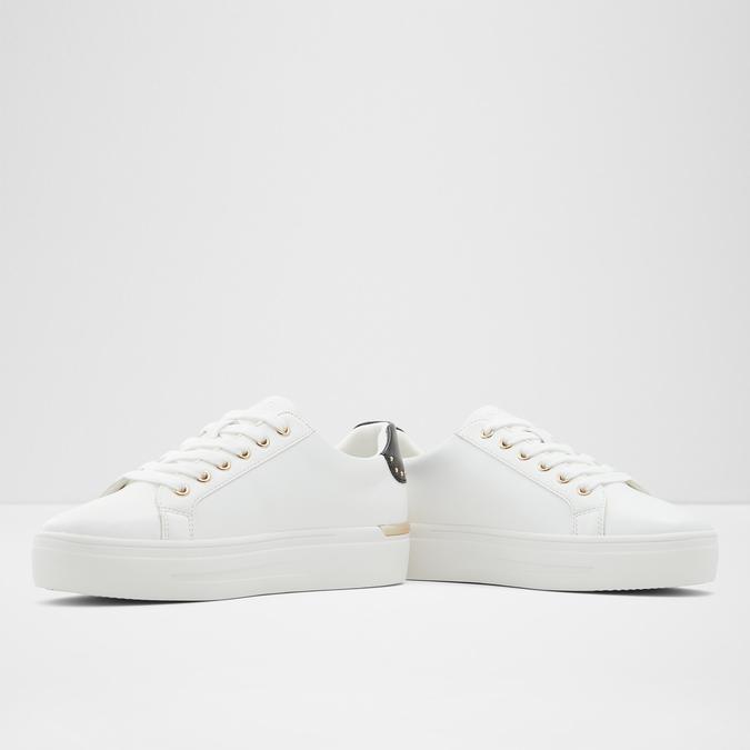Lovemore Women's White Sneakers image number 4