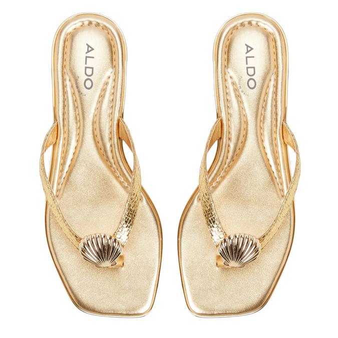 CONCHIGLIA-IN Gold Women Flat Sandals image number 3