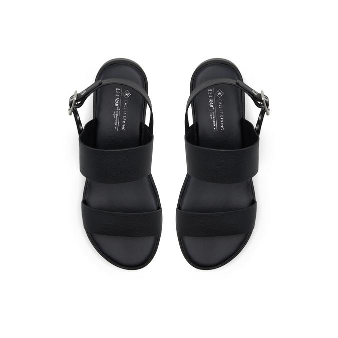Nevra Women's Black Flat Sandals image number 1
