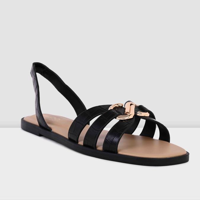 NYDIRARINA-IN Black Women Flat Sandals