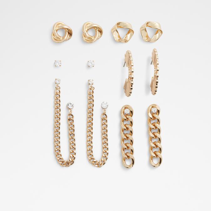 Grimselsee Women's Clear On Gold Earrings