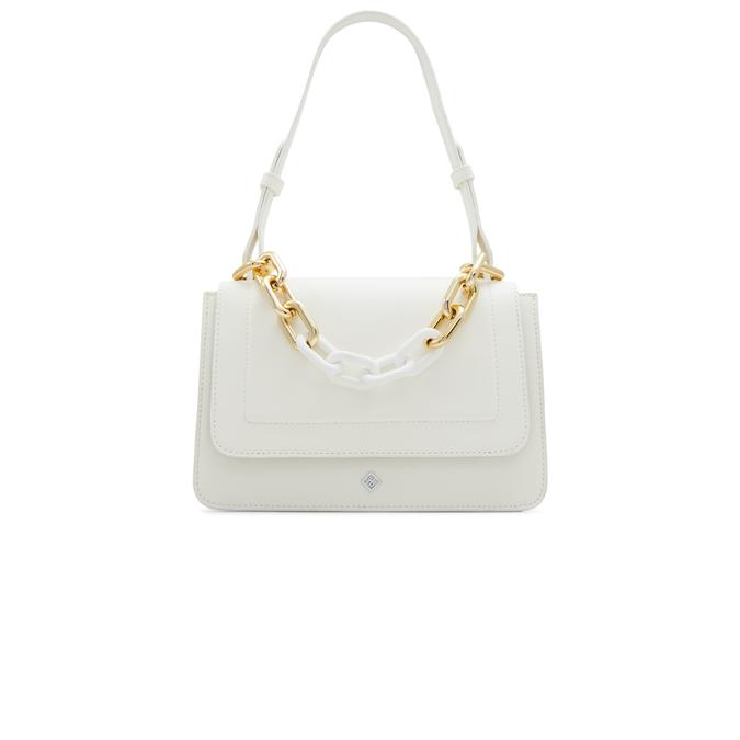 Chainned Women's White Shoulder Bag image number 0