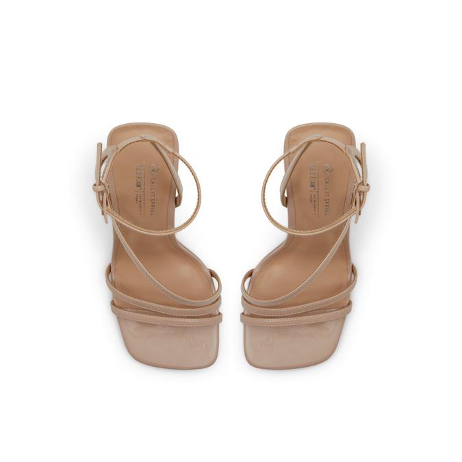 Angelic Women's Beige Dress Sandals image number 1