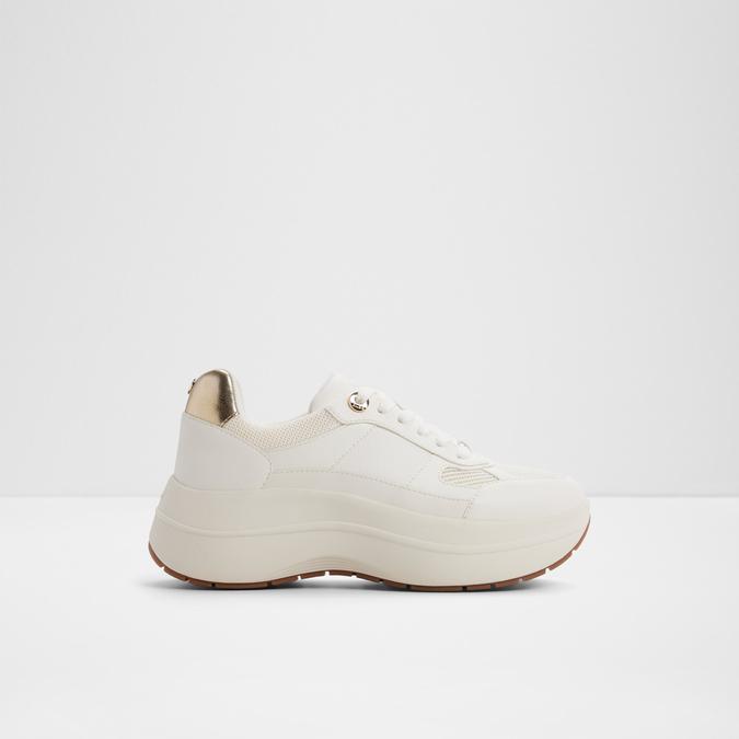 Kenbarrya-In Women's White Sneaker Wedges image number 0