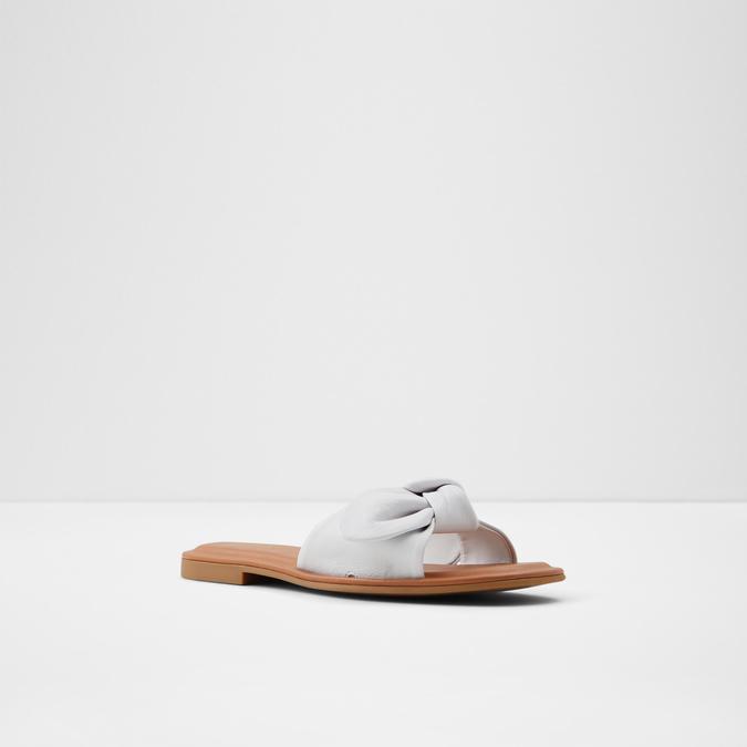 Abayrith Women's White Flat Sandals image number 4