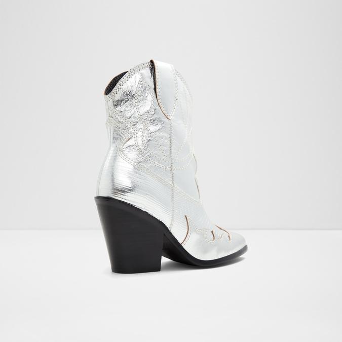 Nurodeo Women's Silver Ankle Boots