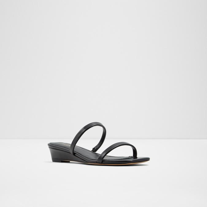 Giannina Women's Black Flat Sandals image number 3