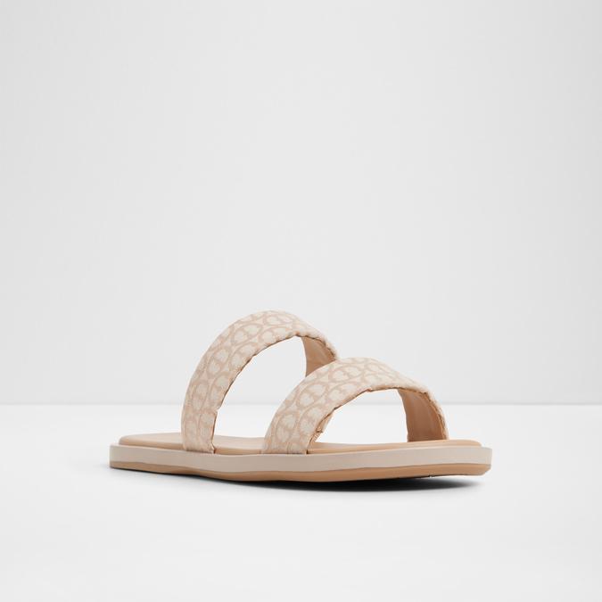 Krios-In Women's Beige Flat Sandals image number 4