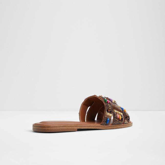Elenya-In Women's Brown Flat Sandals image number 4