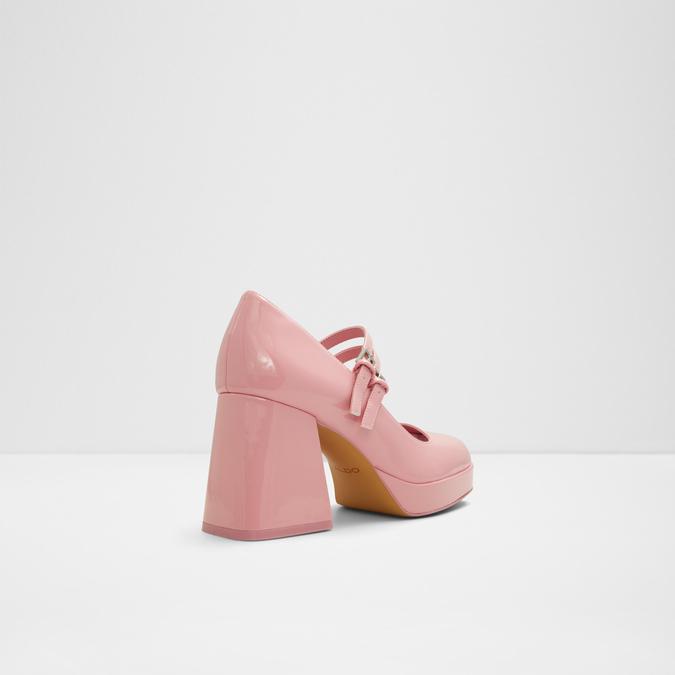 Manda Women's Medium Pink Block Heel Shoes image number 1