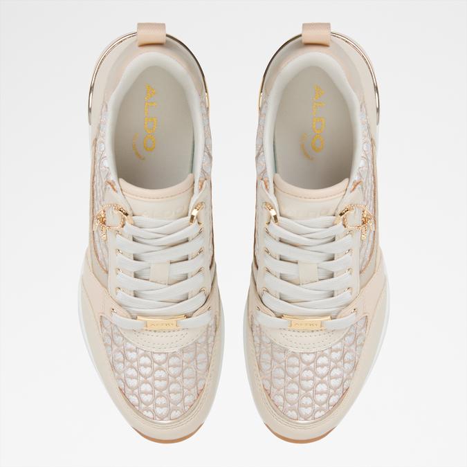 Caroteriel-In Women's Beige Sneaker Wedges