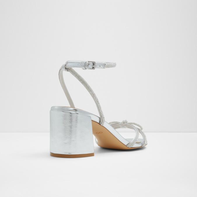 Bouclette Women's Silver Block heel Sandals image number 2