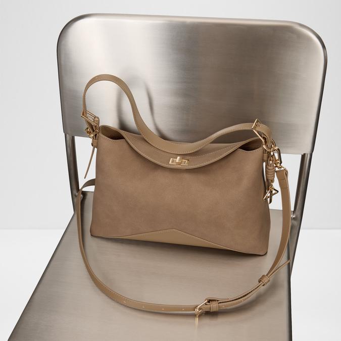 JACQ Taupe Women Shoulder Bag image number 3