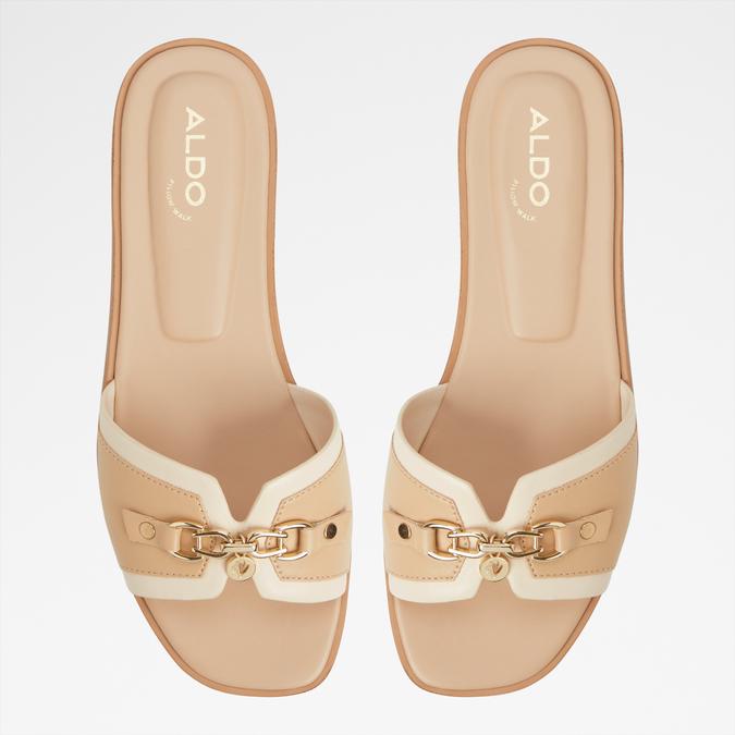 ALAMASSIA Beige Women Flats image number 5
