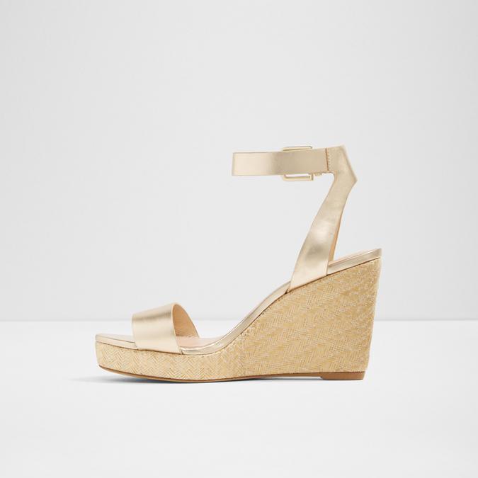 Unaliviel Women's Gold Wedges image number 1