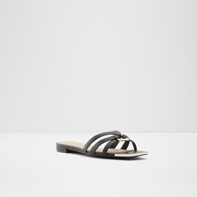 Kedauwen Women's Black Flat Sandals image number 3