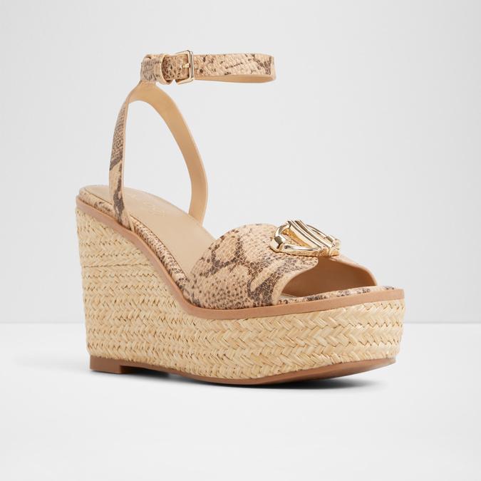 Droin-In Women's Brown Wedges image number 4
