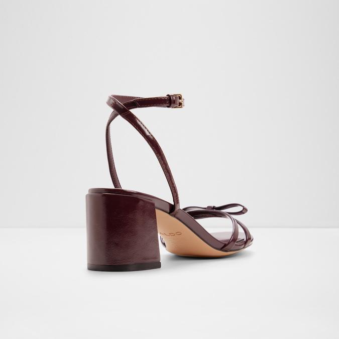 BOULA-IN Burgundy Women Block heel sandals