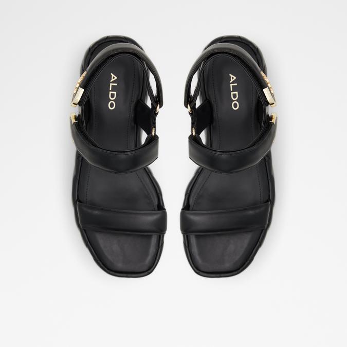 Eroellan Women's Black Wedges image number 1