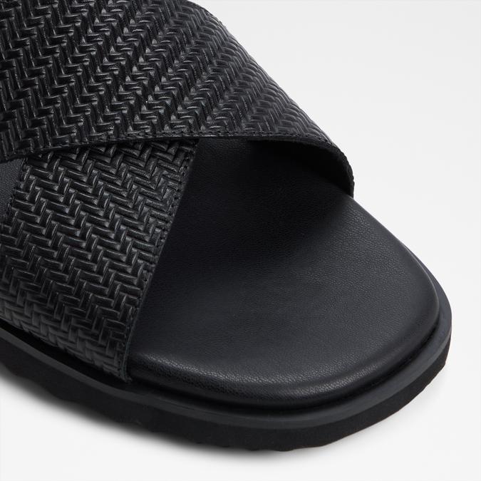 Silvoa-In Men's Black Back Strap Sandals image number 5