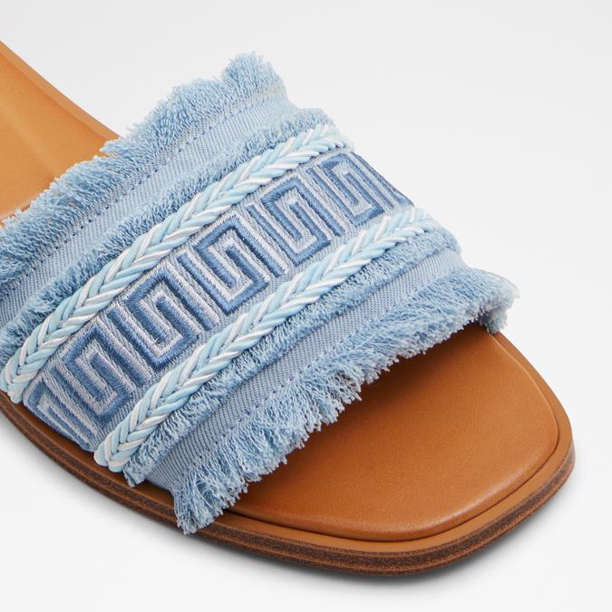 Nalani Women's Blue Flat Sandals image number 6