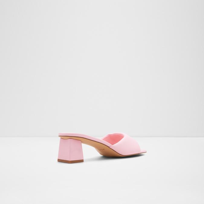 Aneka Women's Pink Block Heel Sandals image number 1