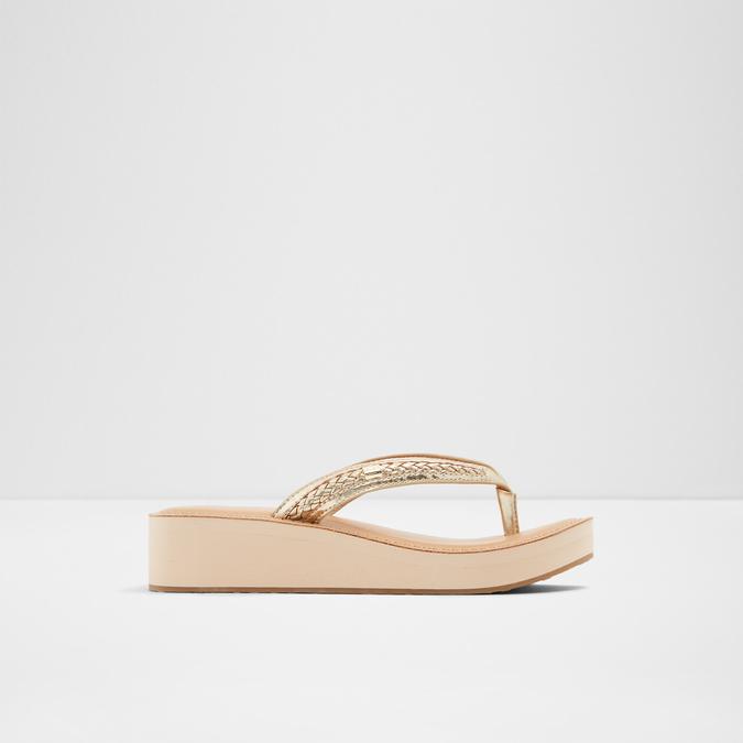 Unarawiel Women's Gold Sandals image number 0