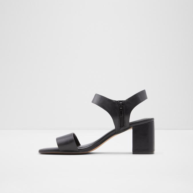 Umemma Women's Black Block Heel Sandal image number 3