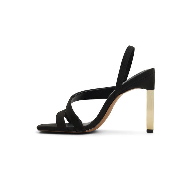 Nightout Women's Black Block Heel Sandals image number 3