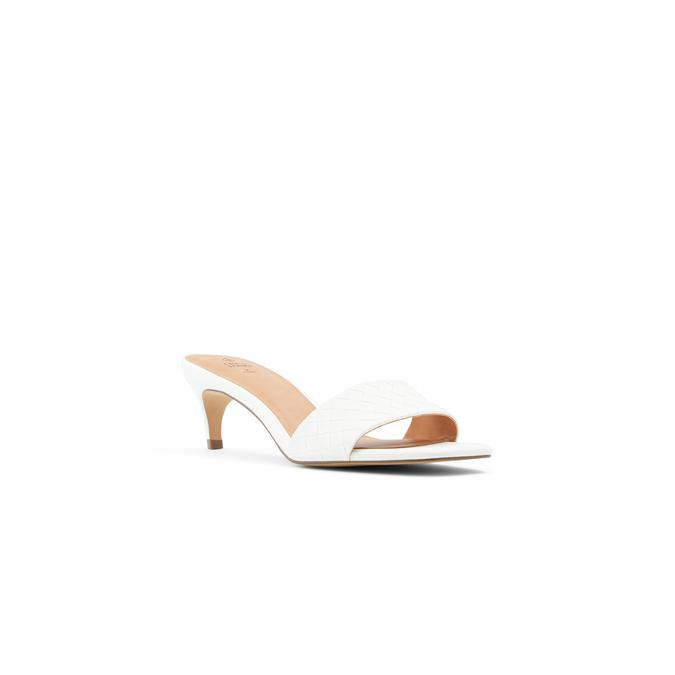 Aabella Women's White Heeled Sandals image number 3