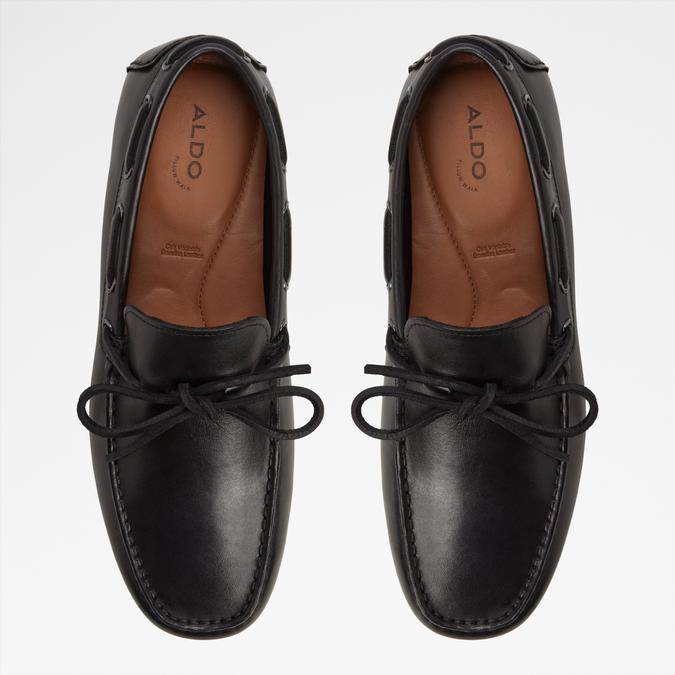 Kaleb-In Men's Black Moccasins