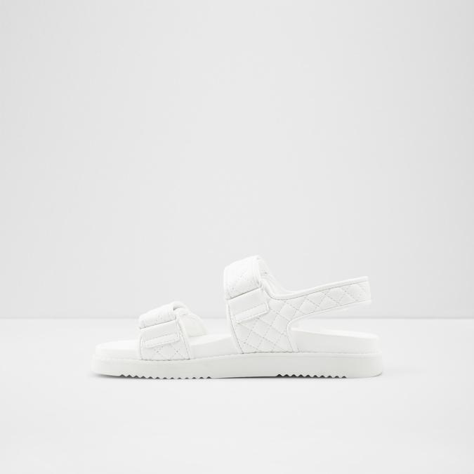Eowiliwia Women's White Flat Sandals image number 3