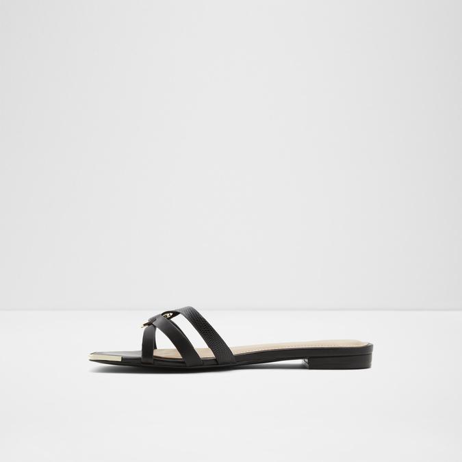 Kedauwen Women's Black Flat Sandals image number 2