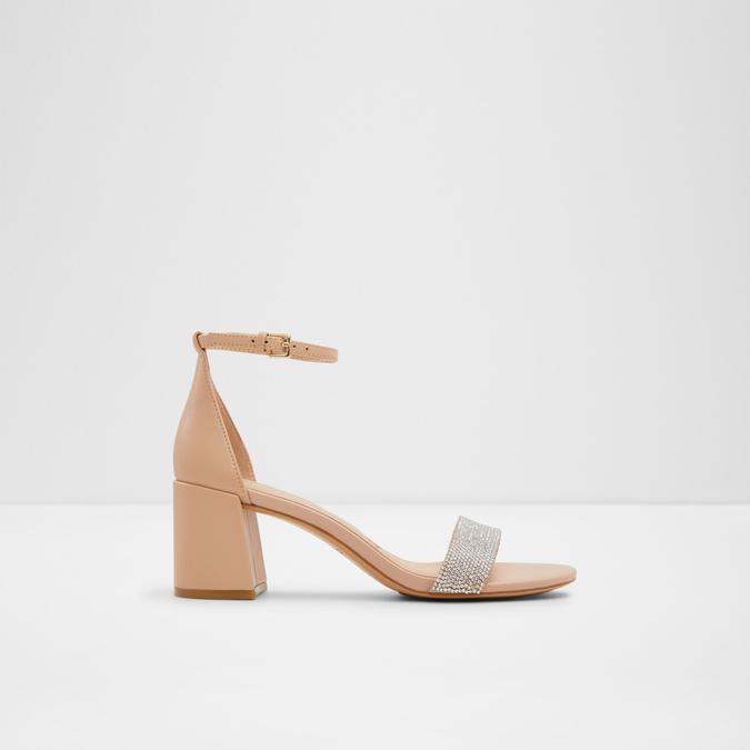 Pristine Women's Beige Block heel Sandals