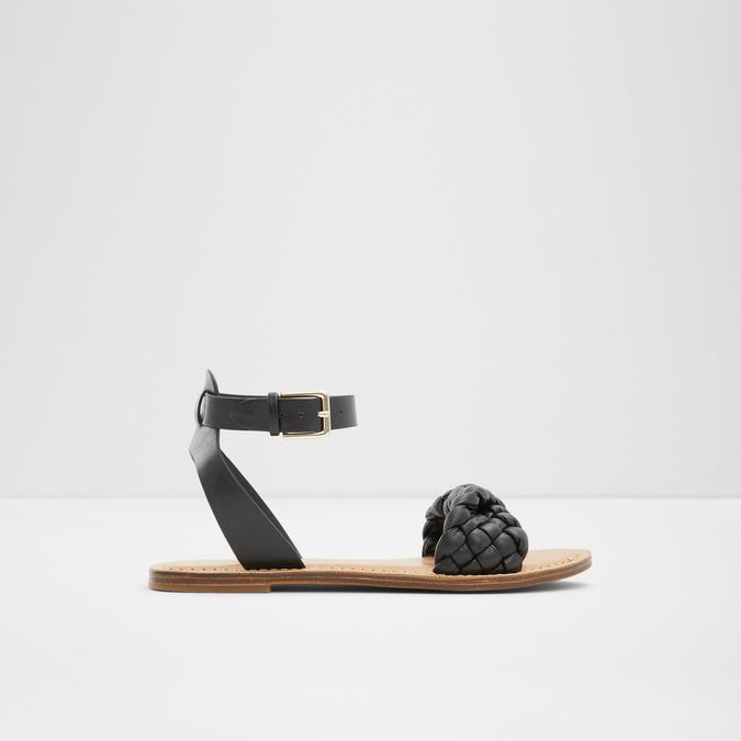Tressa Women's Black Flat Sandals