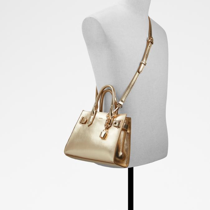 Lockette Women's Gold Satchel image number 3