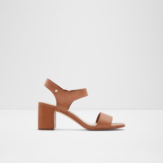 Cognac block heel discount sandals