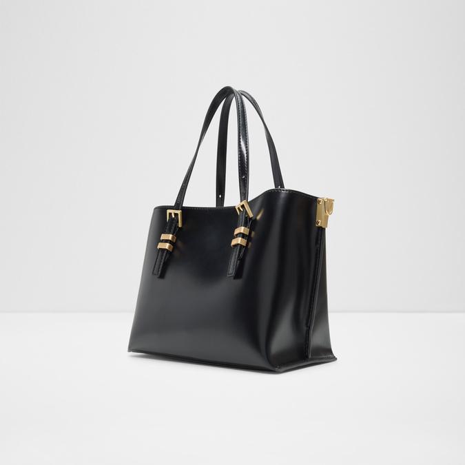 ELONORIA Black Overflow Women Satchel