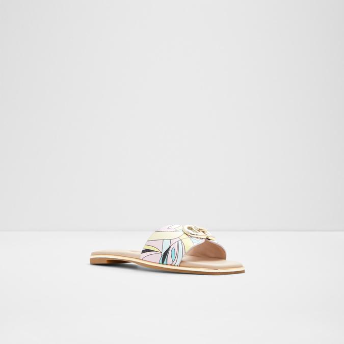 Bellenor Women's Pastel Multi Flat Sandals image number 3