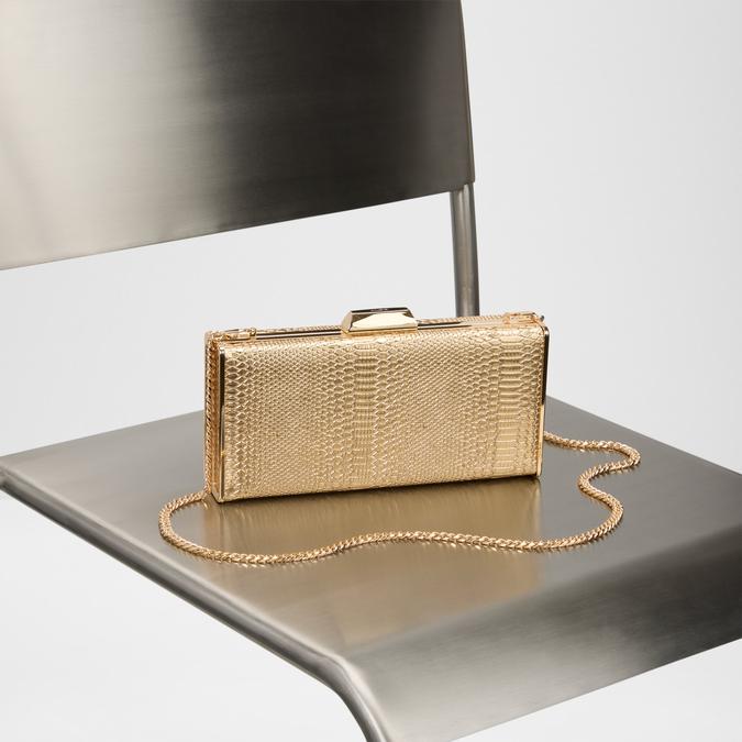 MELYSISA Gold Women Clutch image number 3