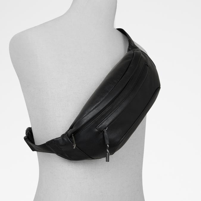 Bariaco Men's Black Belt Bag image number 3