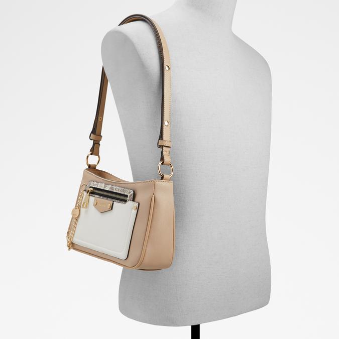 Alika Women's Beige Shoulder Bag image number 4