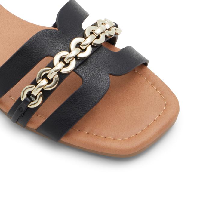 Cadiz Women's Black Flat Sandals image number 2
