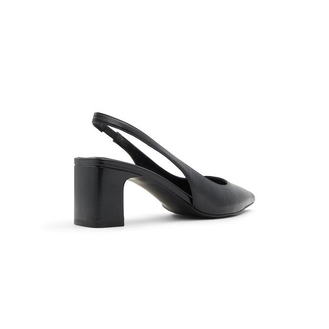 Rozalia Women's Black Block Heel Shoes image number 2